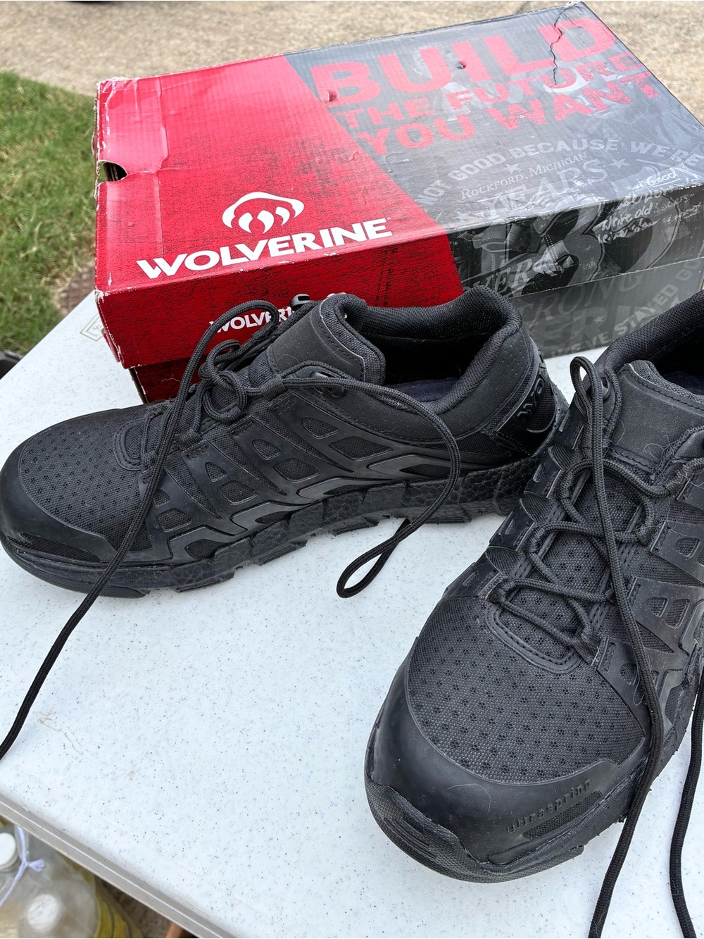 Wolverine Black Tactical Work Shoes